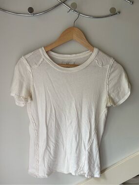 We The Free Cream Short Sleeve Tee